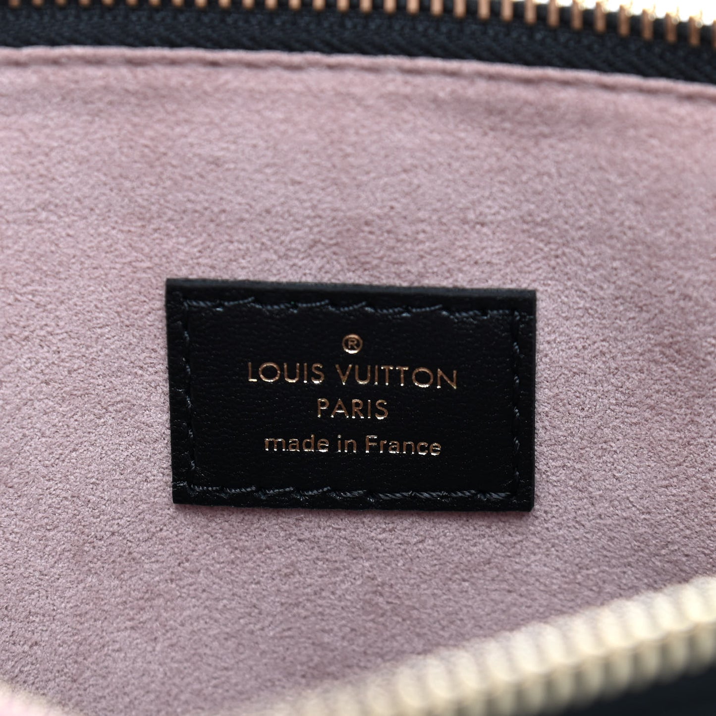 Lambskin Embossed Monogram Coussin PM Black