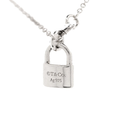 Tiffany Sterling Silver Return To Tiffany Love Heart Tag Key Pendant Necklace 5 of 6