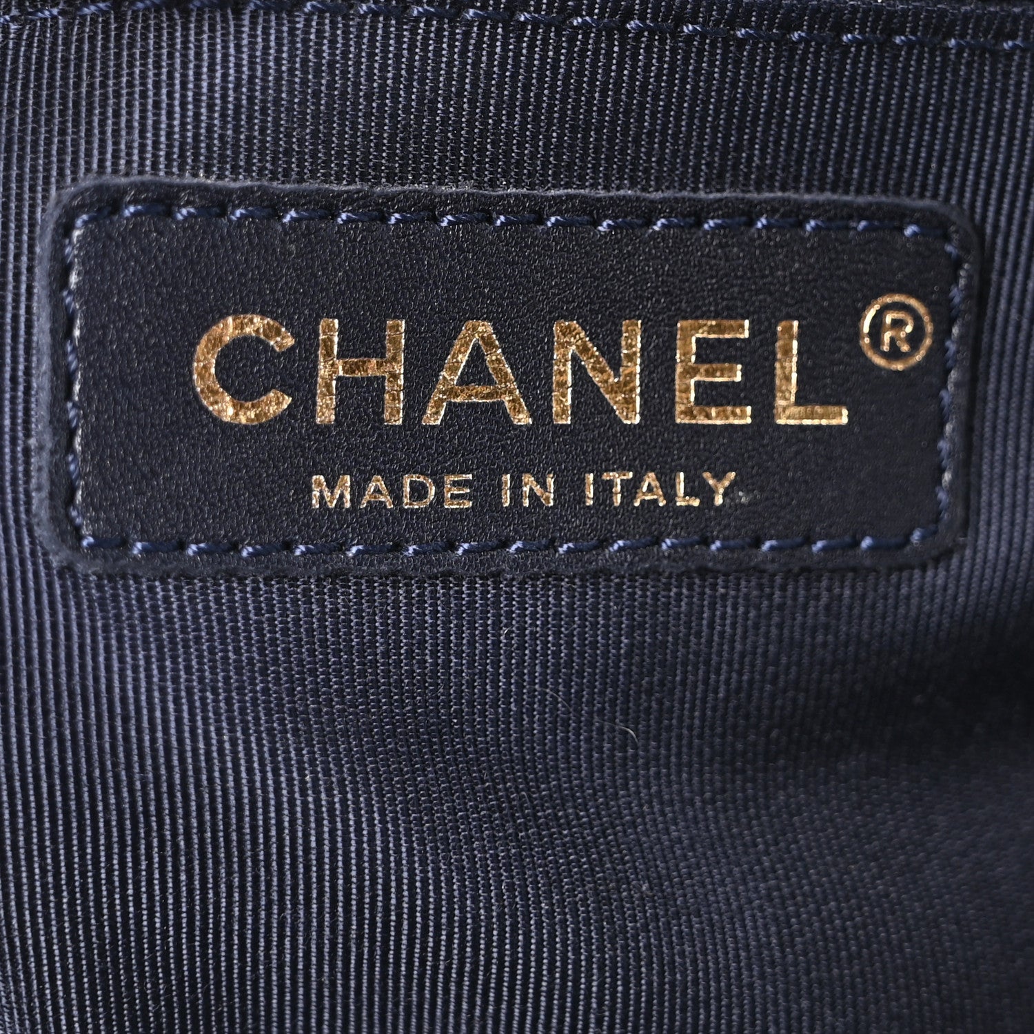 Chanel Lambskin Quilted Elegant CC Shopping Tote Navy Black 6 of 10