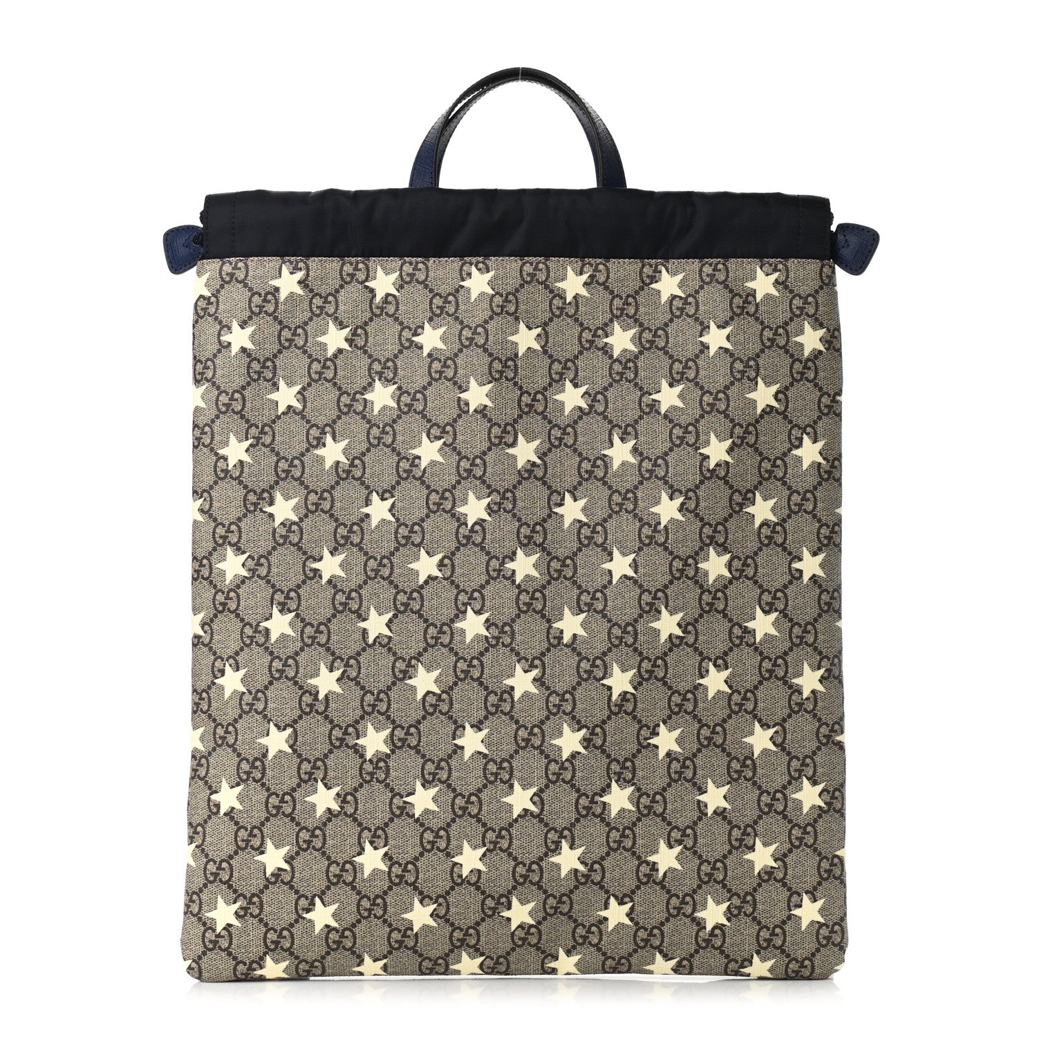 Gucci Soft GG Supreme Monogram Stars Childrens Drawstring Backpack Beige Ebony Yellow Royal 1 of 10