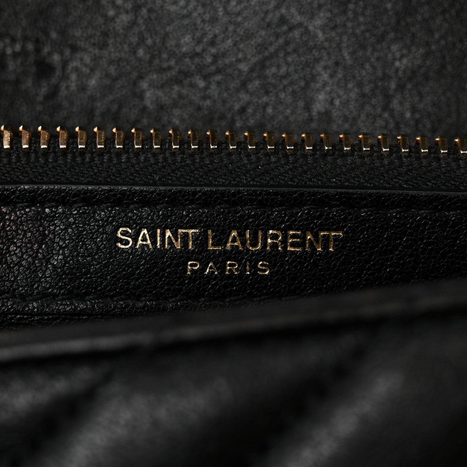 Saint Laurent Sheepskin Matelasse Chevron Monogram Medium College Bag Black 7 of 12