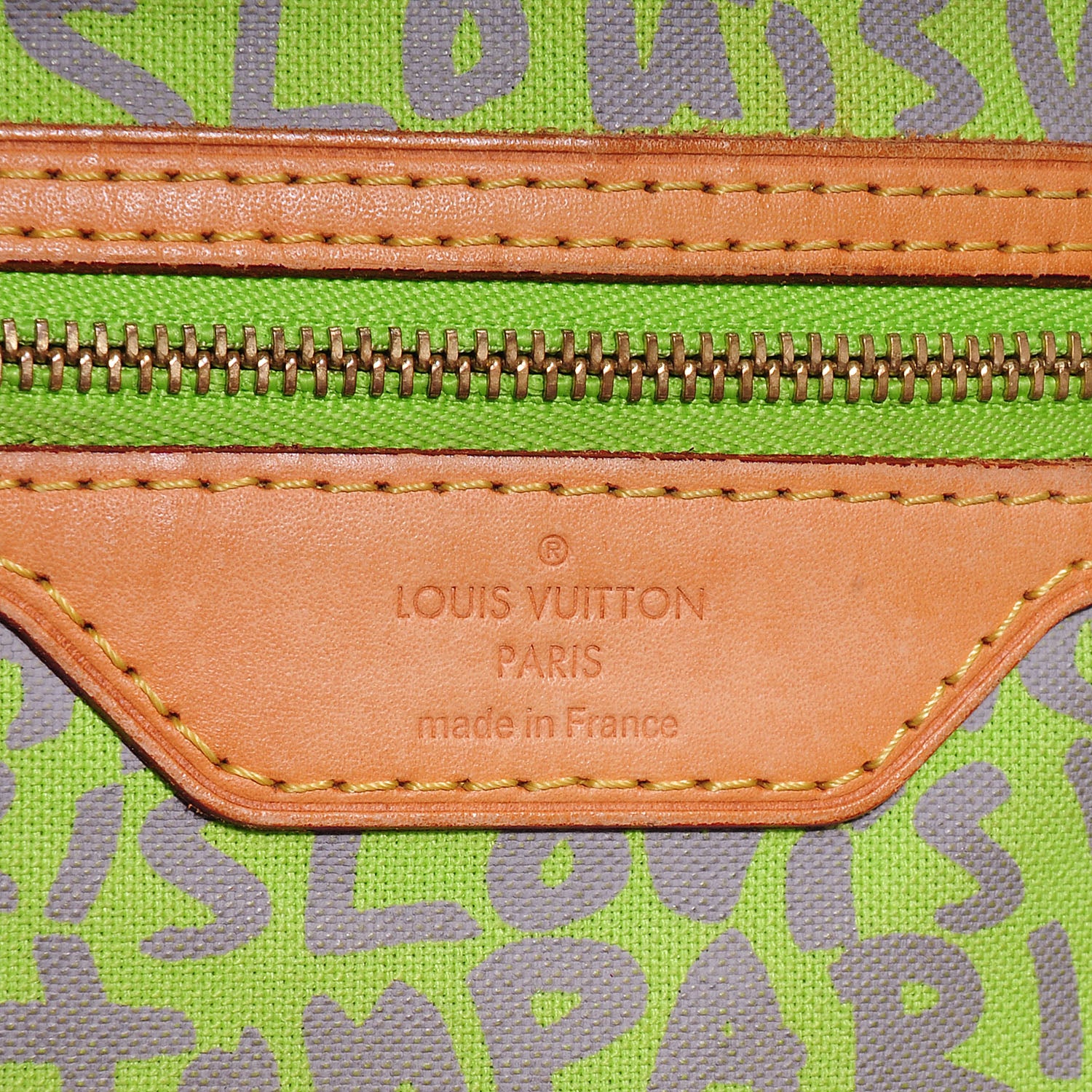 Louis Vuitton Monogram Graffiti Neverfull GM Green 7 of 8