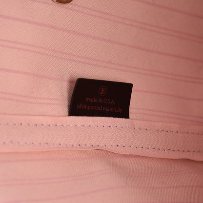 Louis Vuitton Damier Ebene Neo Neverfull MM Rose Ballerine 7 of 9