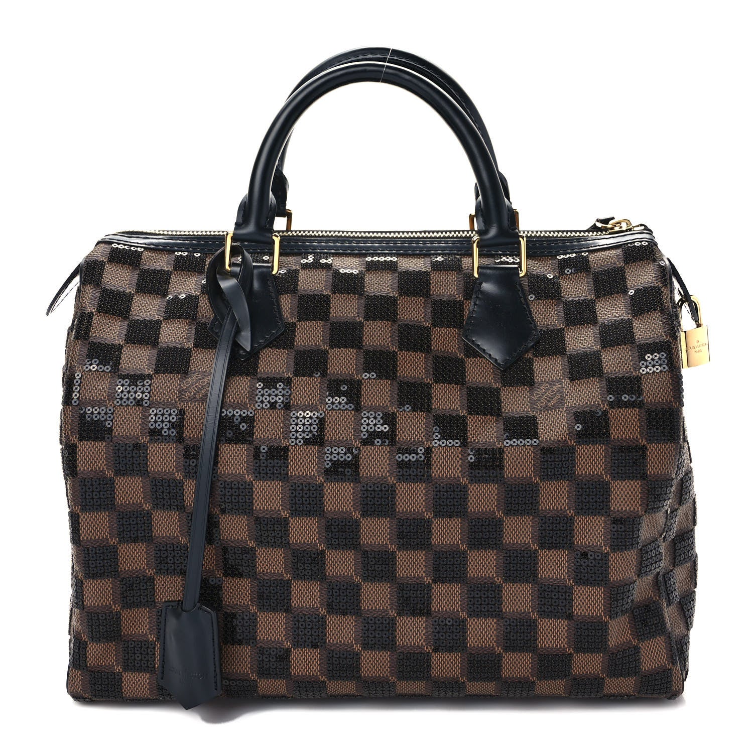 Louis Vuitton Damier Paillettes Speedy 30 Black 1 of 8