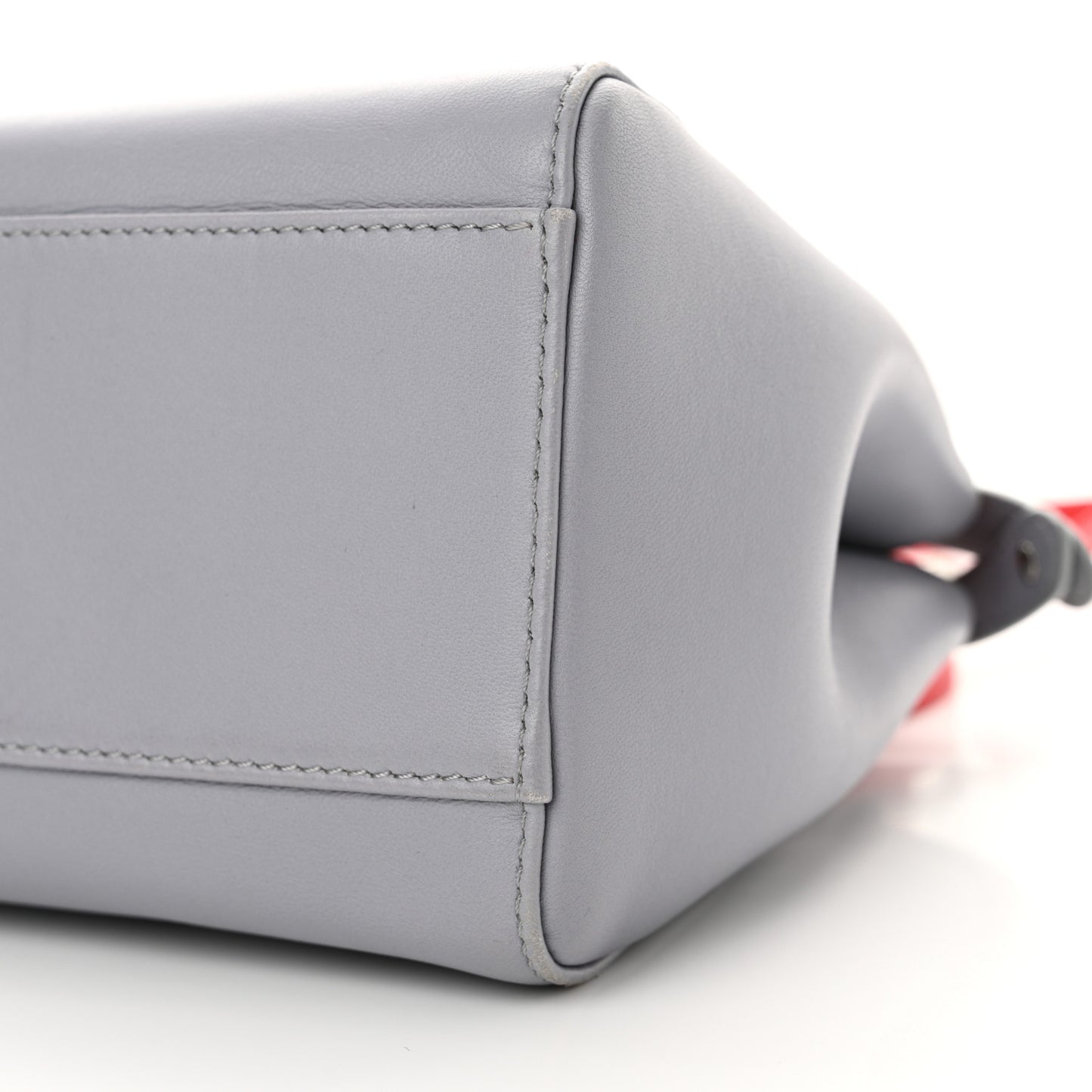 Nappa Studded Mini Peekaboo Iconic Satchel Grey Multicolor