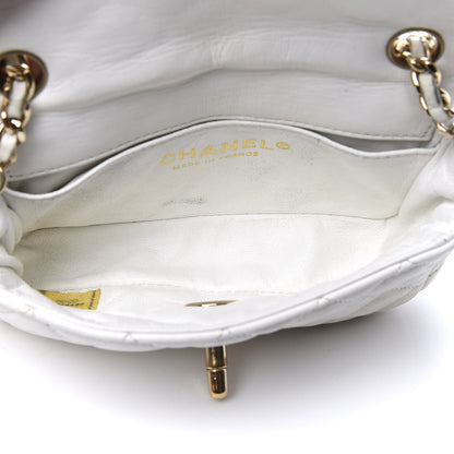 Chanel Lambskin Quilted Extra Mini Flap Heart Valentine Charms White 4 of 9