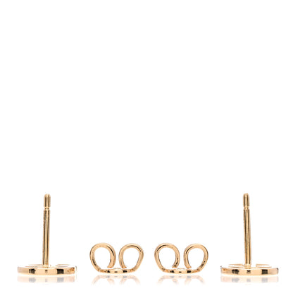 Gucci 18K Yellow Gold Running G Stud Earrings 3 of 4