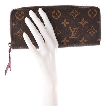 Louis Vuitton Monogram Clemence Wallet Fuchsia 2 of 8