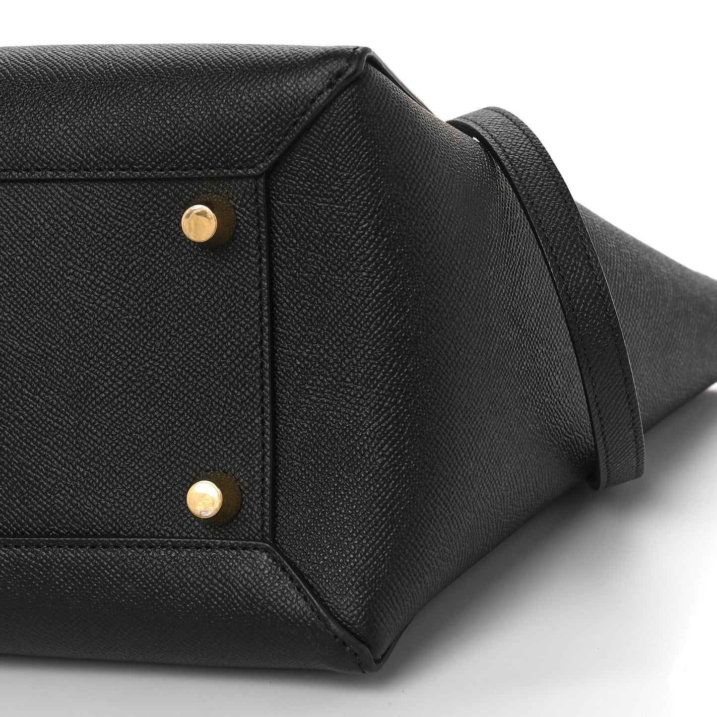 Grained Calfskin Mini Belt Bag Black