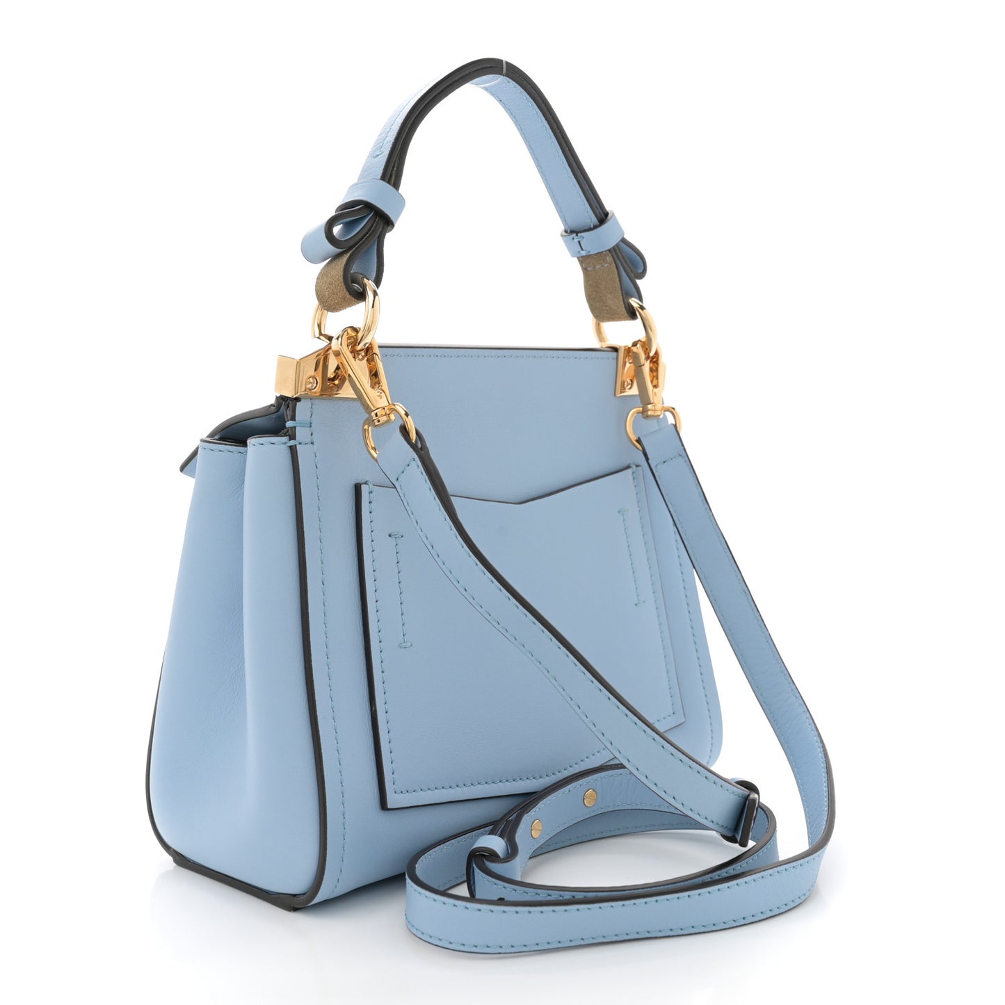 Calfskin Mini Mystic Shoulder Bag Cornflower