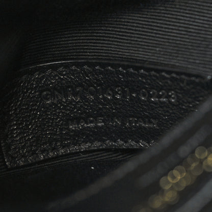Saint Laurent Lambskin Matelasse Monogram Joe Nano Bucket Bag Black 7 of 10