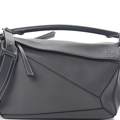 Loewe Calfskin Puzzle Bag Grey 7 of 9