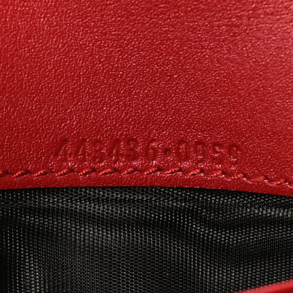 Gucci Calfskin Matelasse GG Marmont Continental Wallet Hibiscus Red 8 of 11