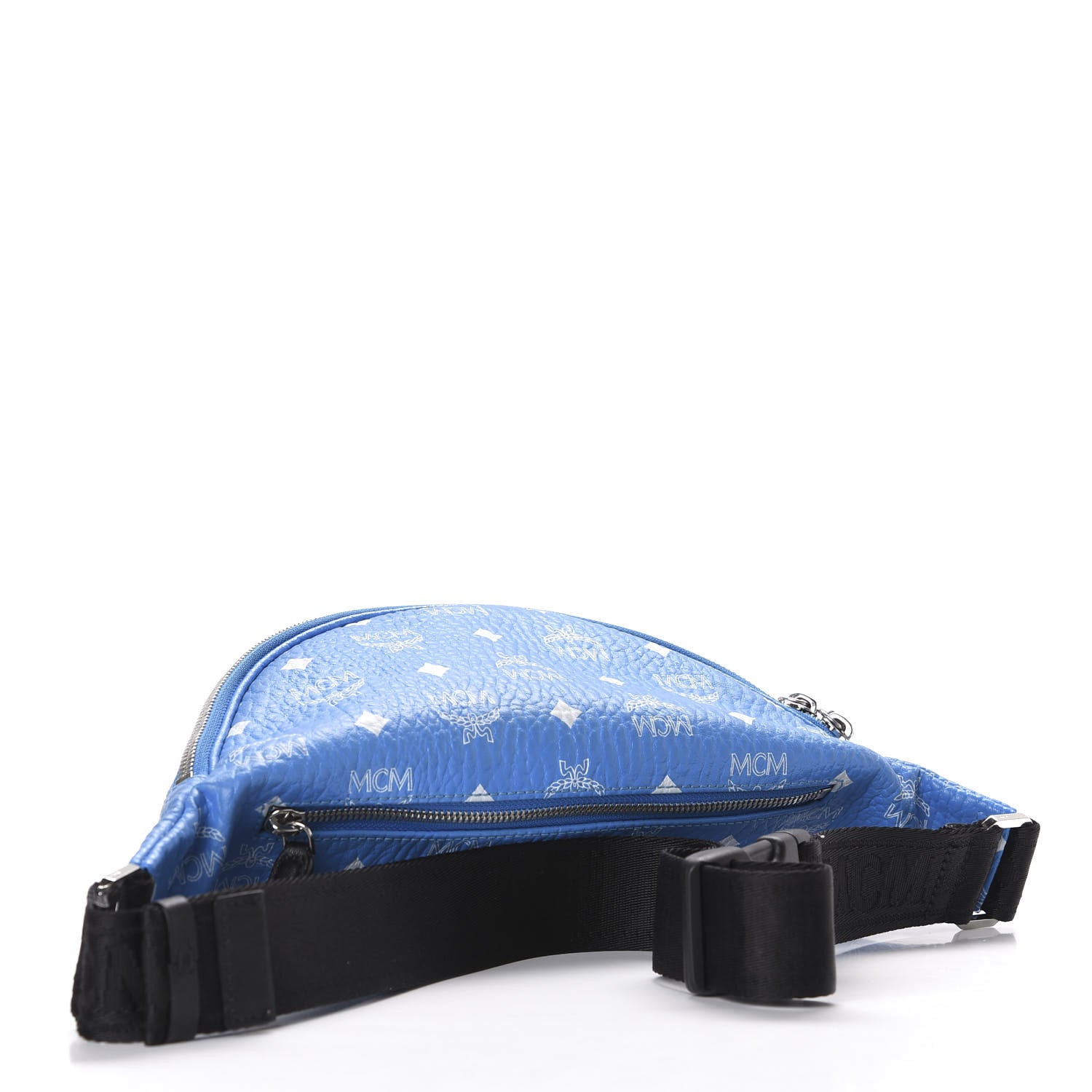 MCM Visetos Medium Stark Belt Bag Blue 2 of 8