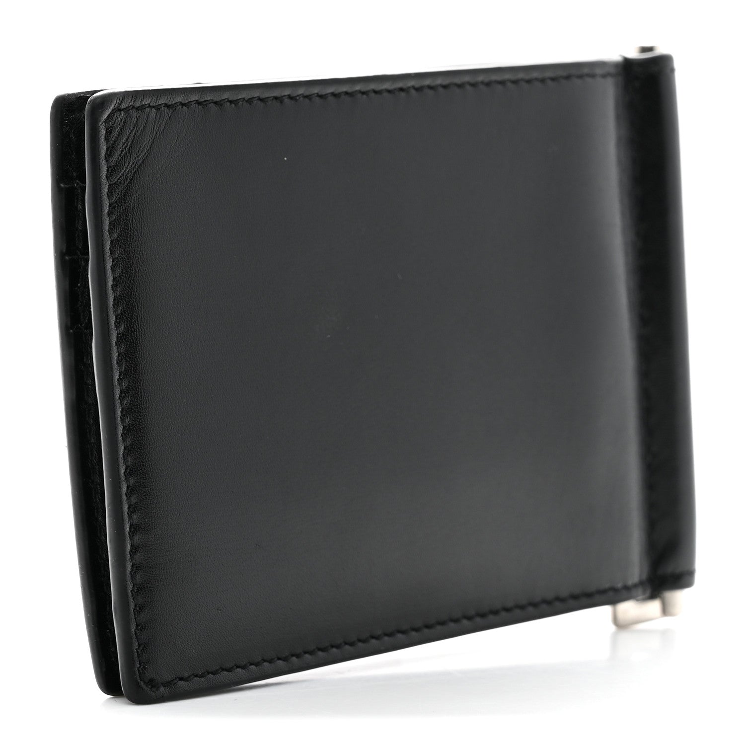 Saint Laurent Calfskin Bill Clip Card Case Black 3 of 8