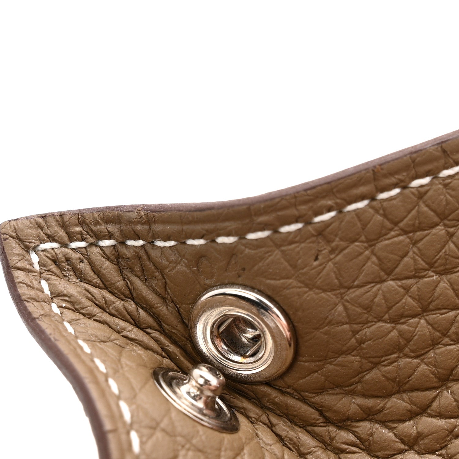 Hermes Taurillon Clemence Mini Mises et Relances Change Tray Etoupe 6 of 7