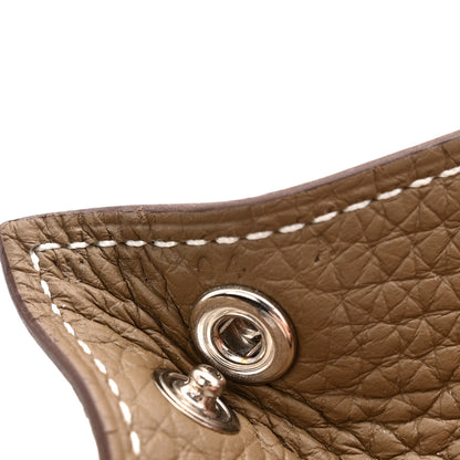 Hermes Taurillon Clemence Mini Mises et Relances Change Tray Etoupe 6 of 7
