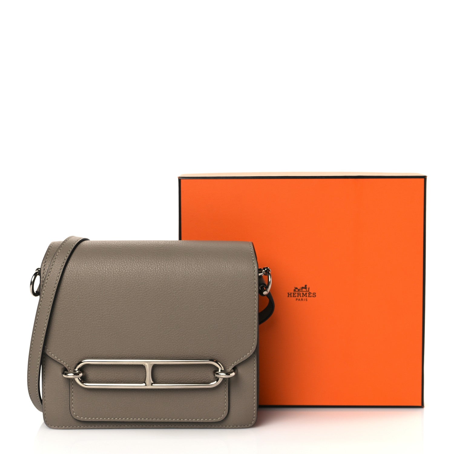 Hermes Evercolor Mini Sac Roulis Gris Asphalt 11 of 11