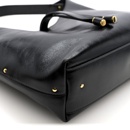 Chloe Shiny Calfskin Small Marcie Hobo Bag Black 8 of 9