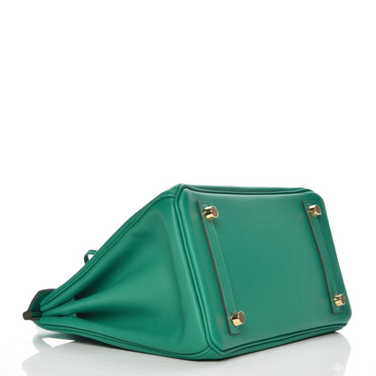 Hermes Swift Birkin 25 Vert Vertigo 5 of 32