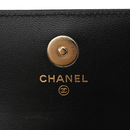Chanel Goatskin Quilted Punk Essentials Chain Mini Flap Belt Bag Black 6 of 11