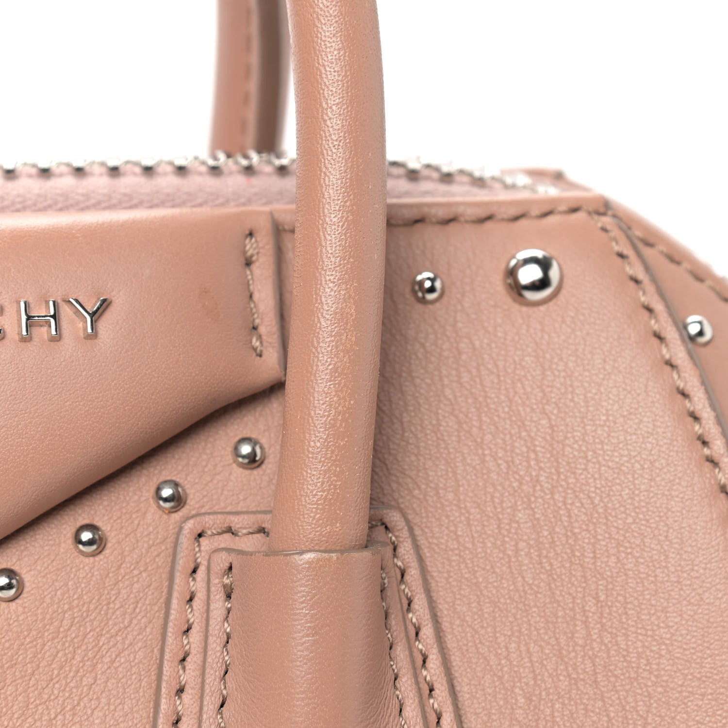 Givenchy Smooth Calfskin Mini Studded Antigona Old Pink 13 of 16