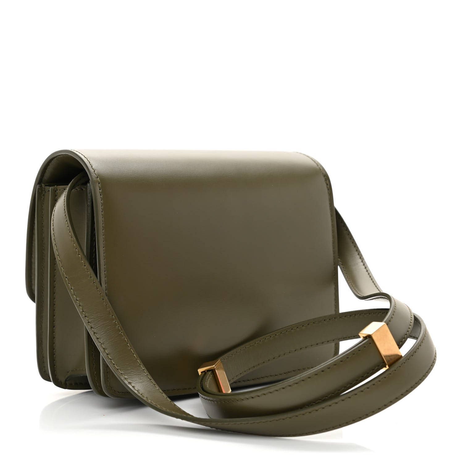 Celine Box Calfskin Small Classic Box Flap Bag Army Green 3 of 9