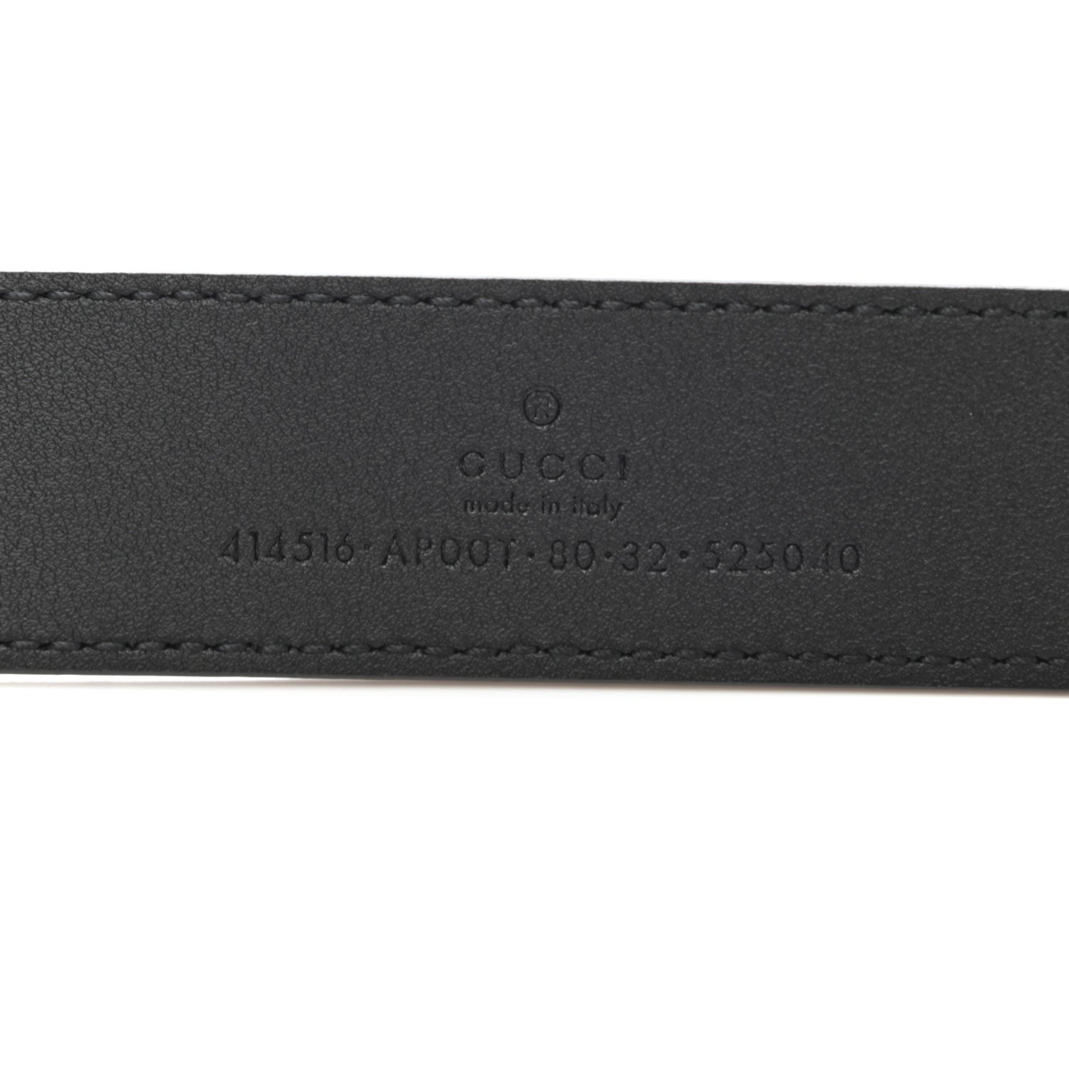Gucci Calfskin Double G 30mm Belt 80 32 Black 3 of 5