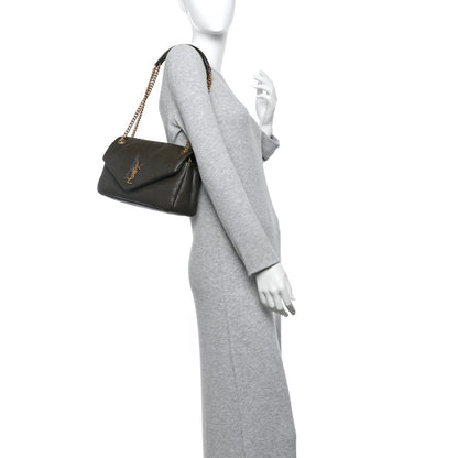 Saint Laurent Grained Lambskin Medium Calypso Light Musk 2 of 10