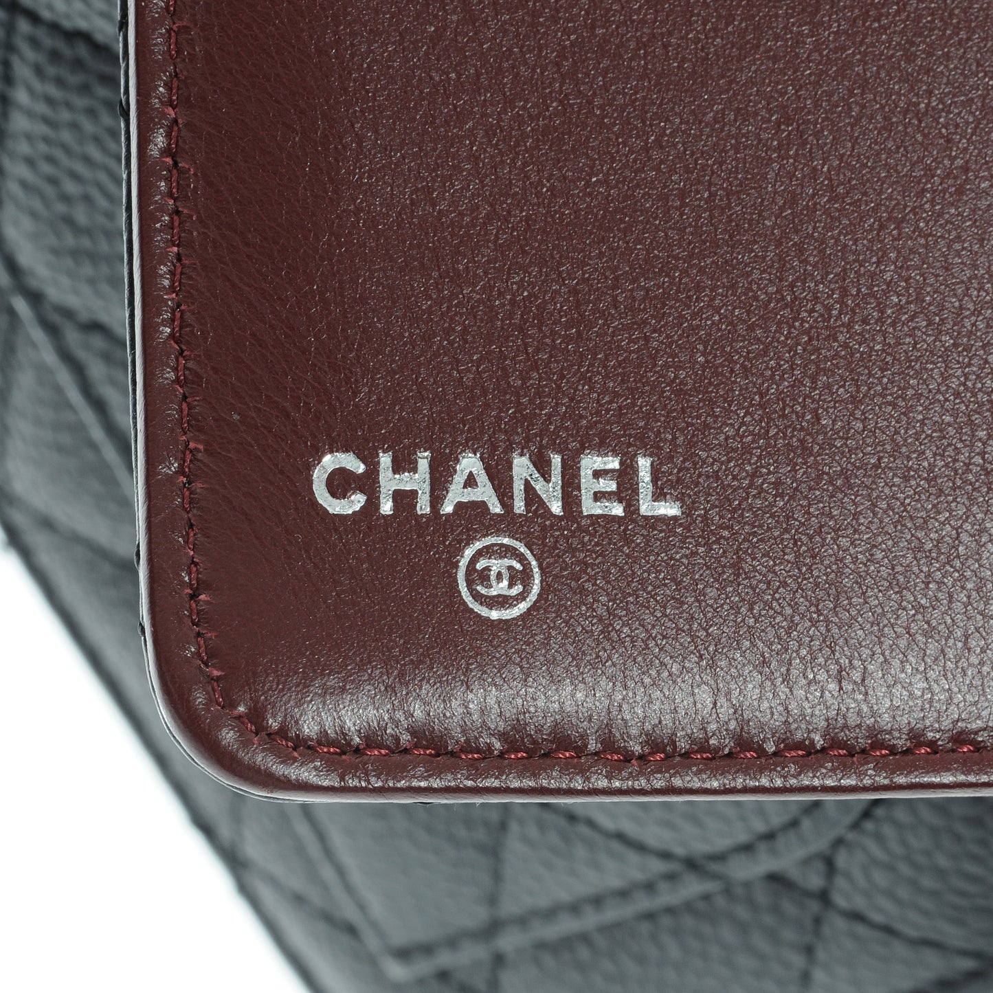 Caviar Large Zip Wallet Black