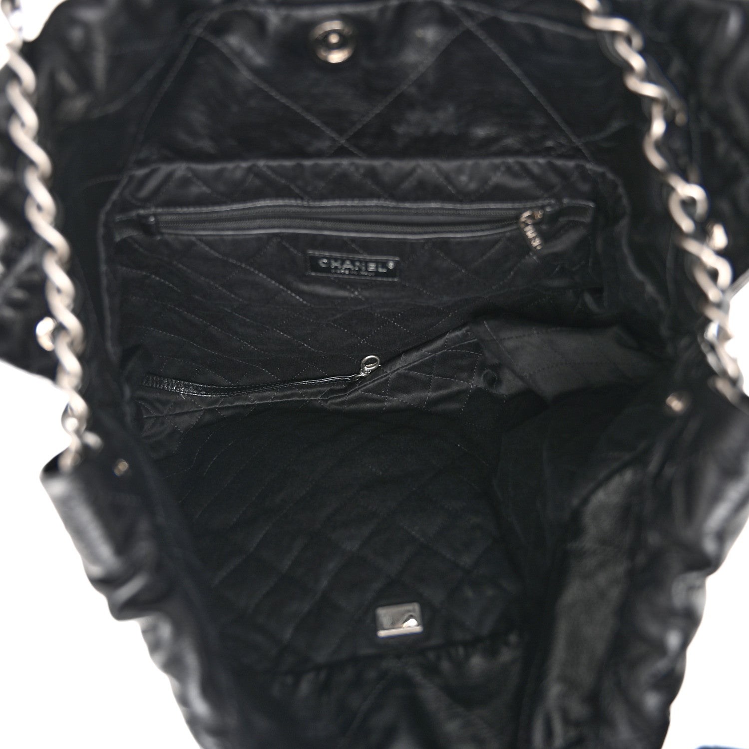 Chanel Shiny Calfskin Quilted Chanel 22 Black 6 of 11
