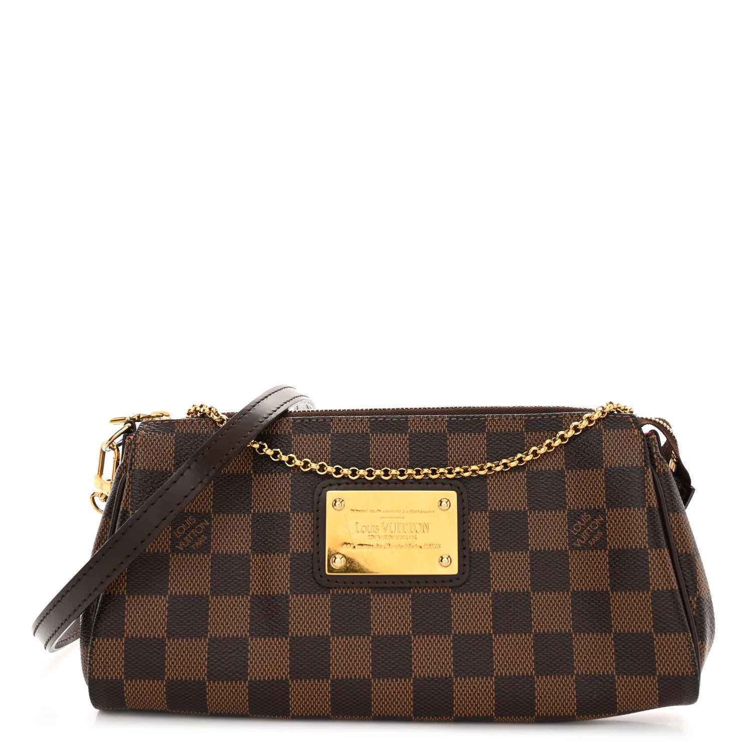 Louis Vuitton Damier Ebene Eva Clutch 1 of 9