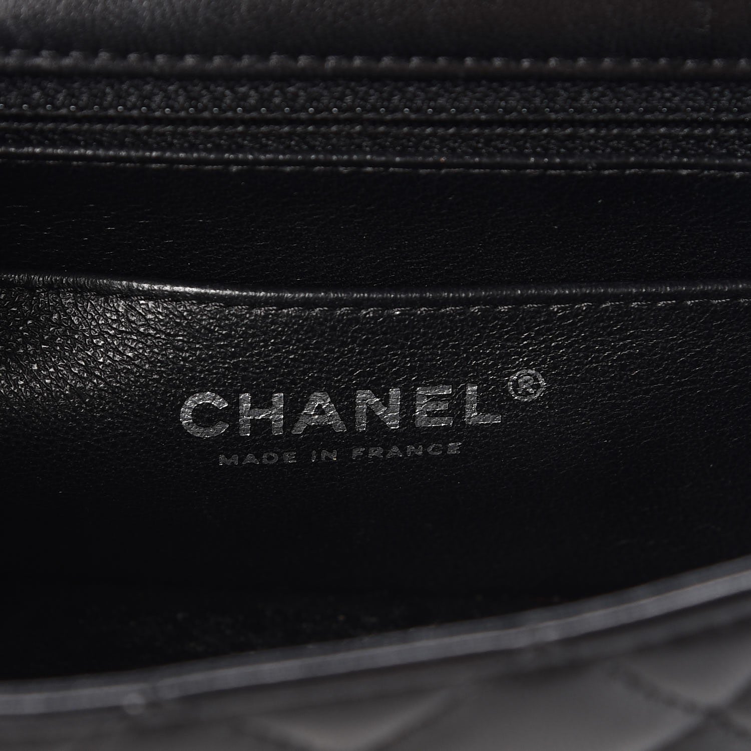 Chanel Lambskin Quilted Mini Rectangular Flap Black 7 of 9