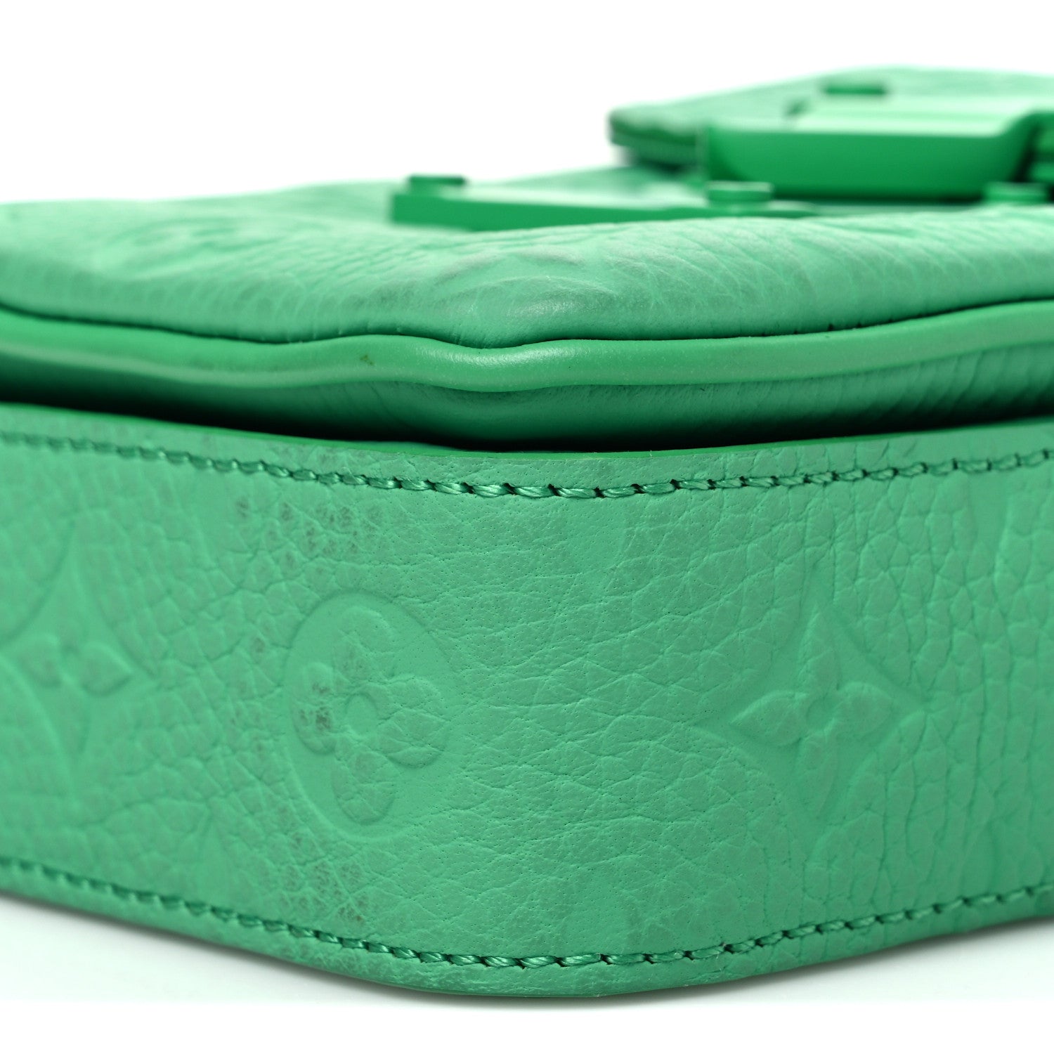 Louis Vuitton Taurillon Monogram S Lock Wearable Wallet Minty Green 9 of 10