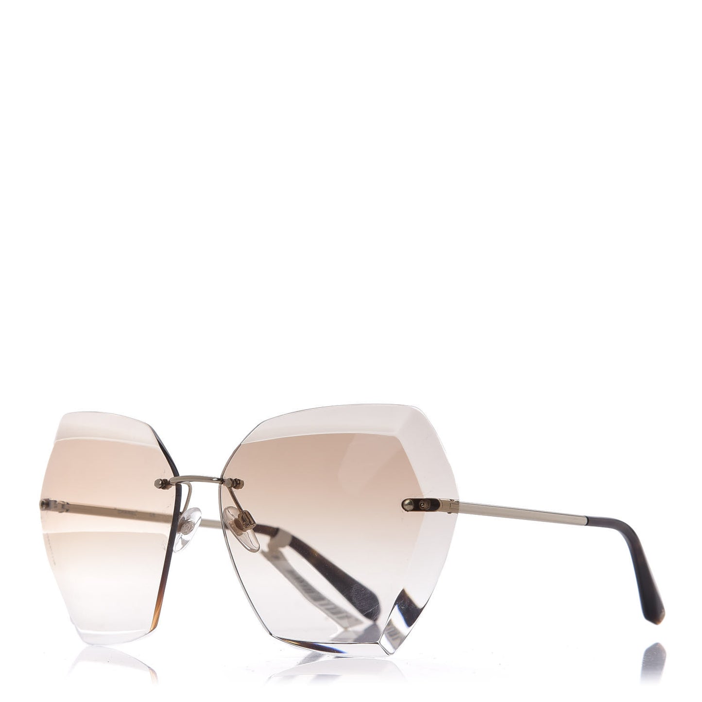 Cat Eye Sunglasses 71180 Gold Brown