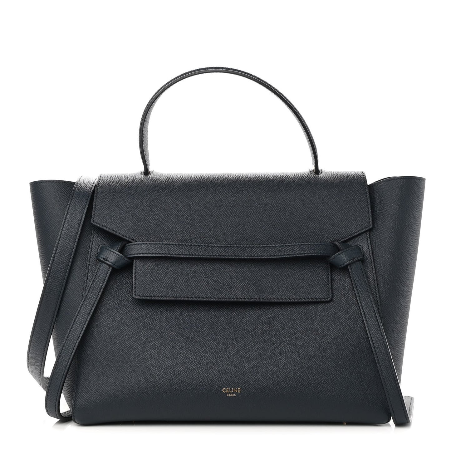 Grained Calfskin Mini Belt Bag Navy