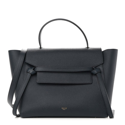 Celine Grained Calfskin Mini Belt Bag Navy 1 of 8