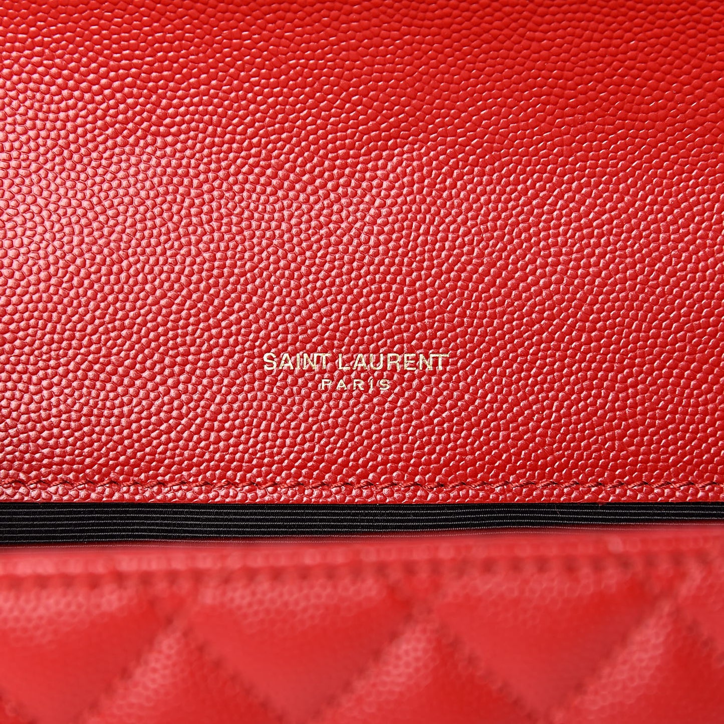 Grain De Poudre Textured Mixed Matelasse Triquilt Medium Monogram Satchel New Red
