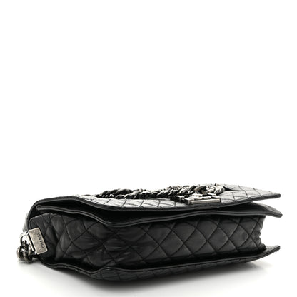 Chanel Calfskin Enchained New Medium Boy Flap Black 4 of 11