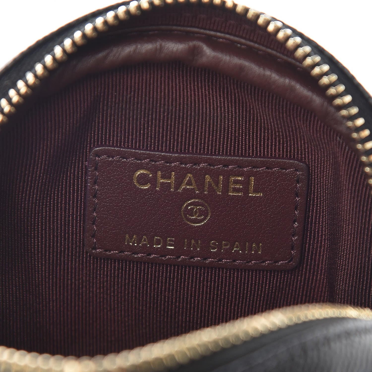 Chanel Caviar Quilted Zip Around Classic Coin Purse Black 7 of 8
