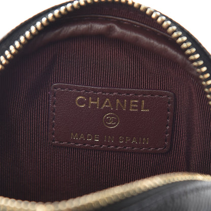 Chanel Caviar Quilted Zip Around Classic Coin Purse Black 7 of 8