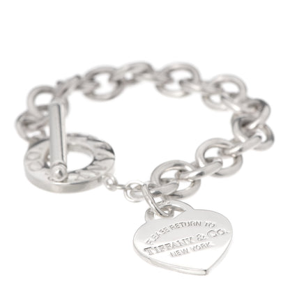 Tiffany Sterling Silver Return to Tiffany Heart Tag Toggle Bracelet 1 of 3