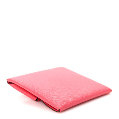 Hermes Chevre Mysore Bastia Coin Purse Rose Azalee 4 of 8