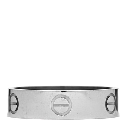 Cartier 18K White Gold 5.5mm LOVE Ring 60 9 1 of 5