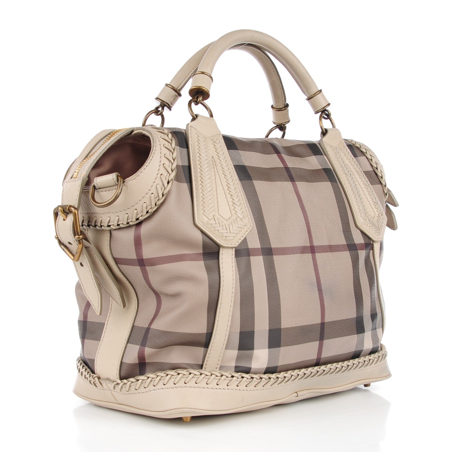 Burberry Smoked Check Medium Ellers Tote Trench 6 of 12
