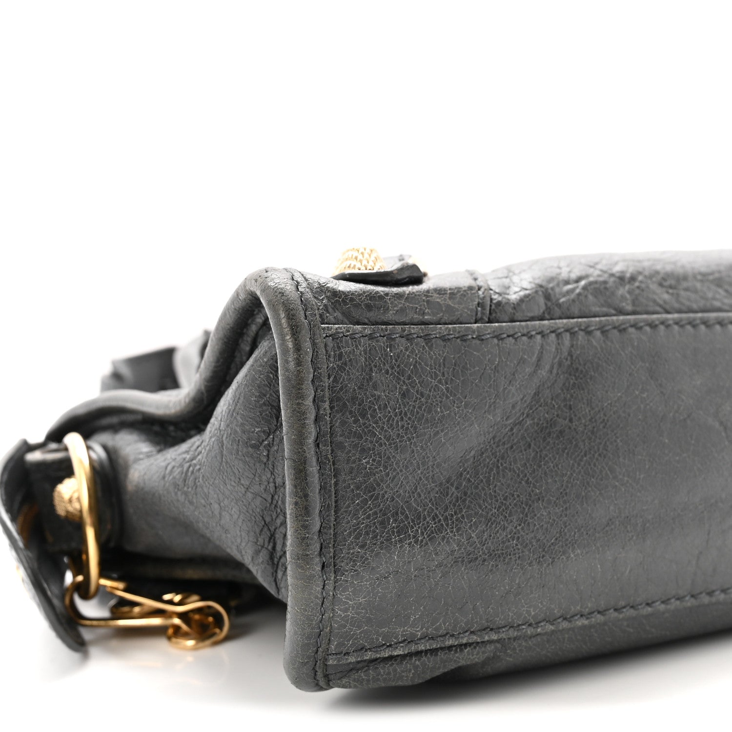 Balenciaga Agneau Giant 12 Gold Hardware Mini City Gris Tarmac 9 of 10