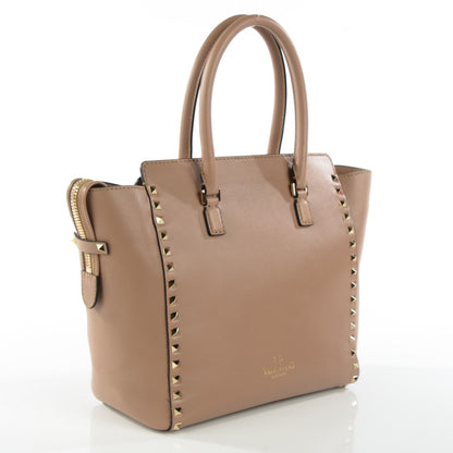 Valentino Garavani Vitello Rockstud Double Handle Tote Alpaca 3 of 8