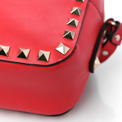 Valentino Garavani Calfskin Rockstud Camera Crossbody Bag Deep Coral 10 of 10