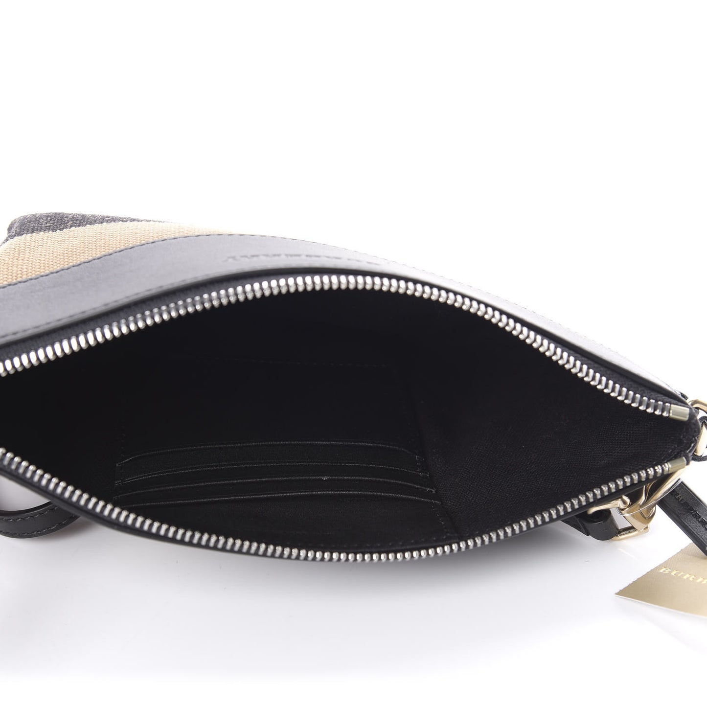 Mega Check Peyton Crossbody Clutch Bag Black