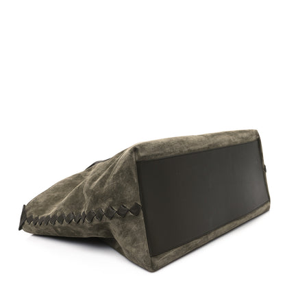 Bottega Veneta Suede Large Cabat Camping Kaki 4 of 12